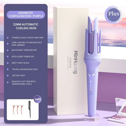  Fer à friser automatique 32 mm, boucleur en céramique anionique