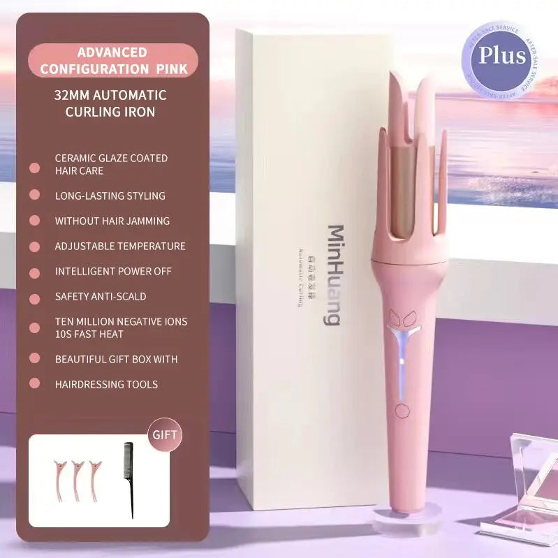  Fer à friser automatique 32 mm, boucleur en céramique anionique