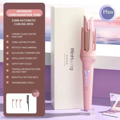  Fer à friser automatique 32 mm, boucleur en céramique anionique